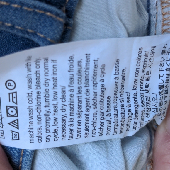 Calvin Klein Blue Denim Shorts 10 - Picture 6 of 6